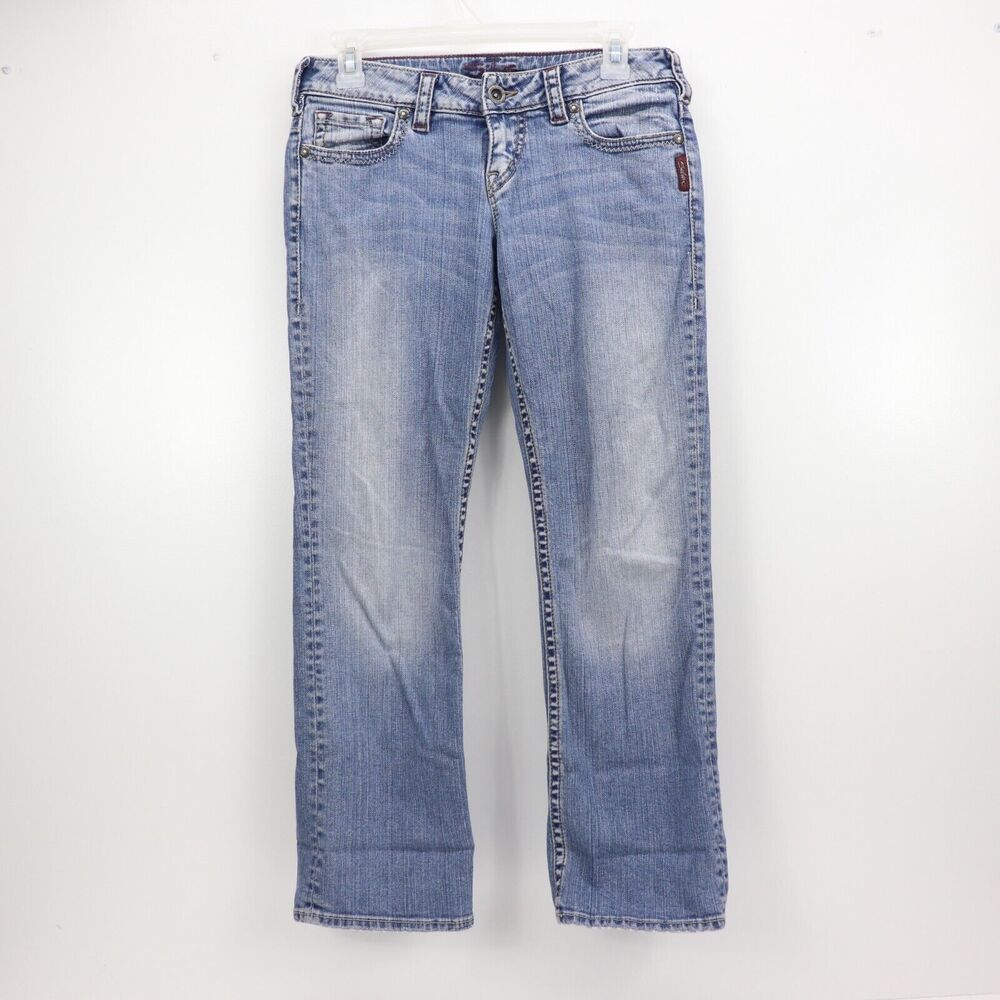 Silver Santorini Blue Jean Capris Womens size w26